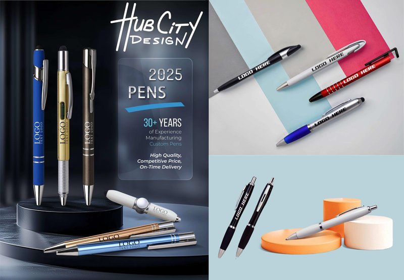 HCD Custom Pens 2025 catalog cover