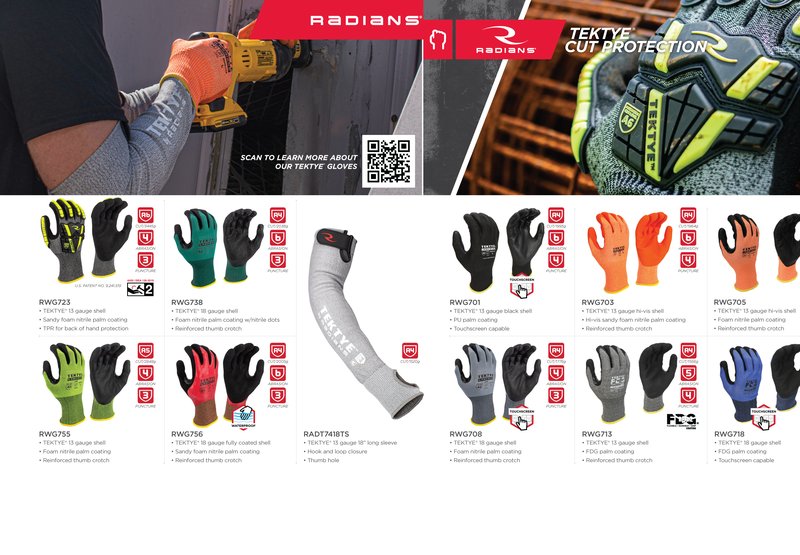 Radians Hand & Arm Protection catalog cover