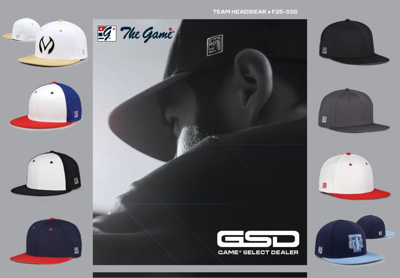 The Game Team Headwear 2025 catalog cover