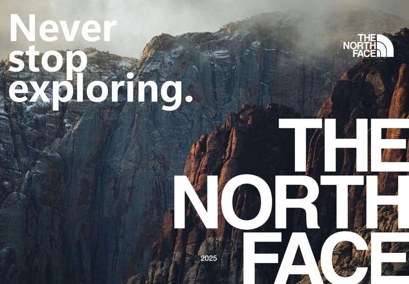 The North Face 2025 catalog cover